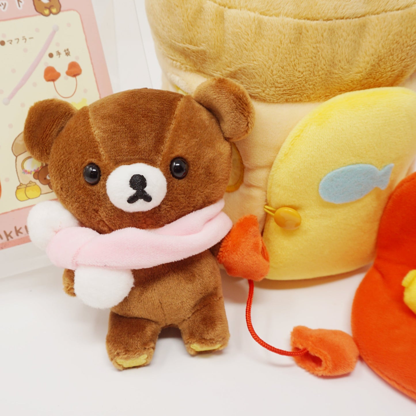 2016 Chairoikoguma House Plush Set -  Rilakkuma Gloves Gift Theme